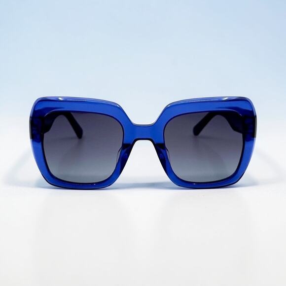 New Kate Spade New York HELLO SUNSHINE Square Blue Sunglasses Gradient Lens main image 4